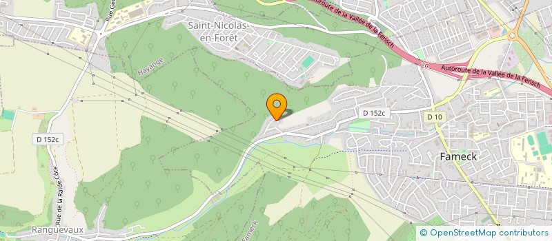 localisation de l'entreprise QUENVIE  FAMECK