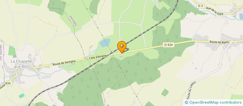 localisation de l'entreprise QUENZAU BOIS  XERTIGNY