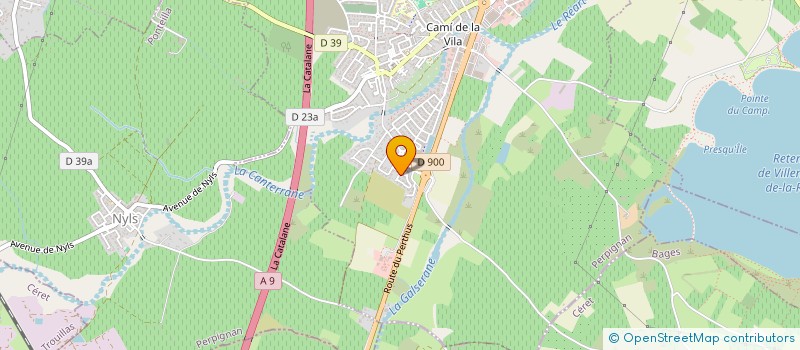 localisation de l'entreprise QUERA  POLLESTRES