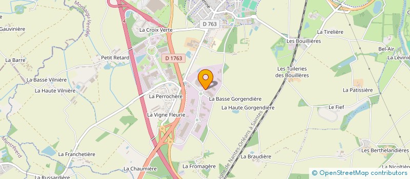 localisation de l'entreprise QUERCEA à MONTAIGU-VENDEE