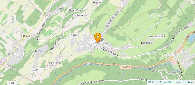 localisation de l'entreprise QUERCIA  LA CHAPELLE-BLANCHE