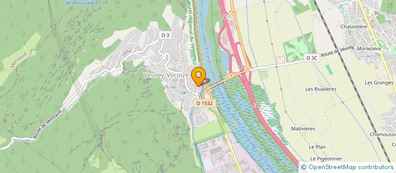 localisation de l'entreprise QUERCIA-BOCQUERET  VEUREY-VOROIZE