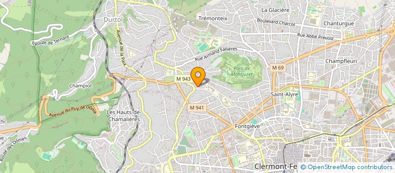 localisation de l'entreprise QUERCINUS  CLERMONT-FERRAND