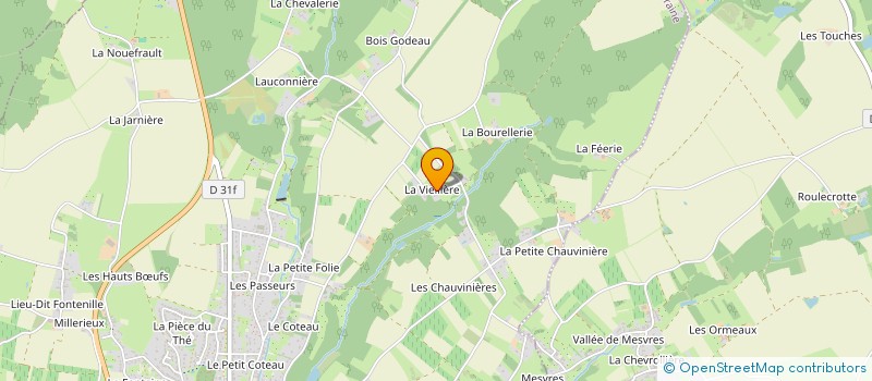 localisation de l'entreprise QUERCUS à LA CROIX-EN-TOURAINE
