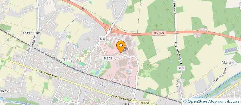localisation de l'entreprise QUERCUS  CHECY