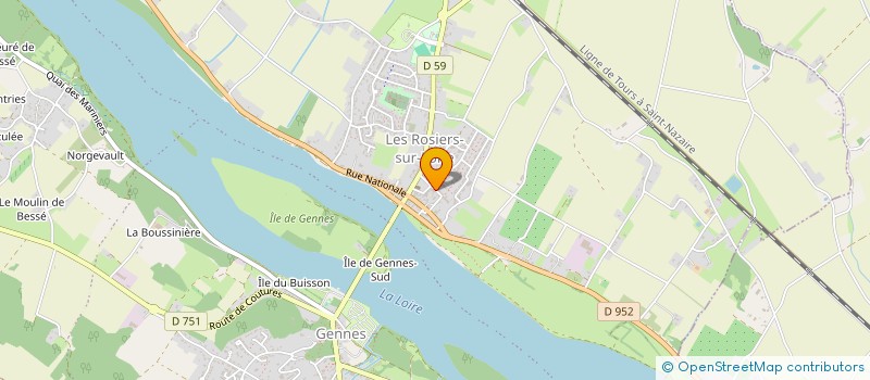 localisation de l'entreprise QUERCUS à GENNES-VAL-DE-LOIRE