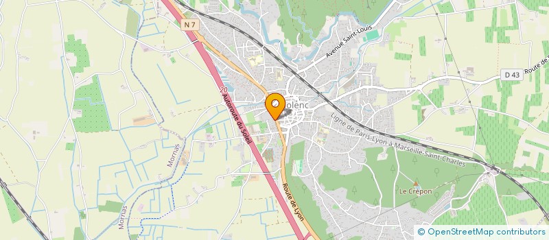 localisation de l'entreprise QUERCUS  PIOLENC