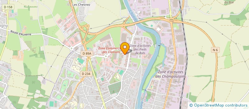 localisation de l'entreprise QUERCUS 89 à AUXERRE