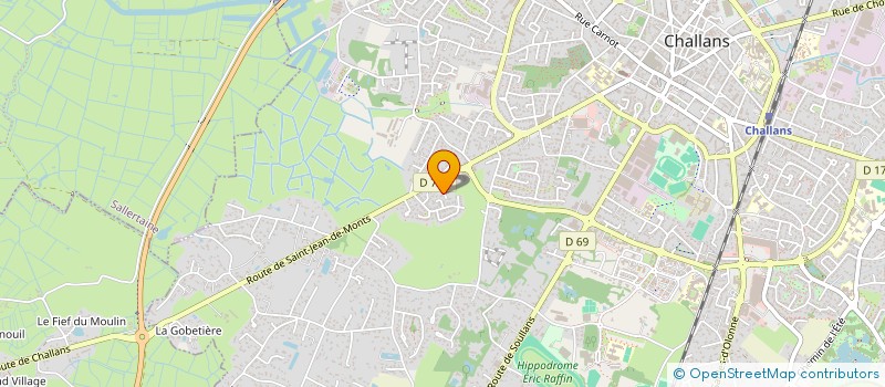 localisation de l'entreprise QUERCUS à CHALLANS