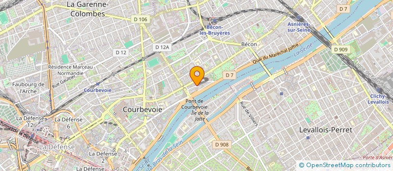 localisation de l'entreprise QUERCUS SUBER SAS  COURBEVOIE