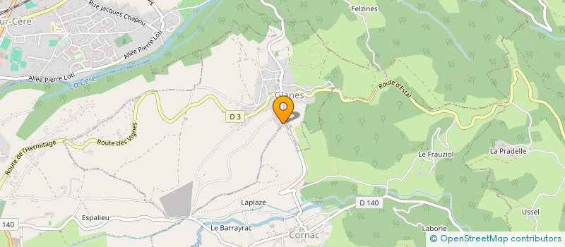 localisation de l'entreprise QUERCY  CORNAC