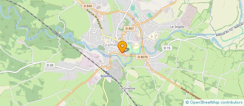 localisation de l'entreprise QUERCY AUTO MOTO ECOLE  GRAMAT