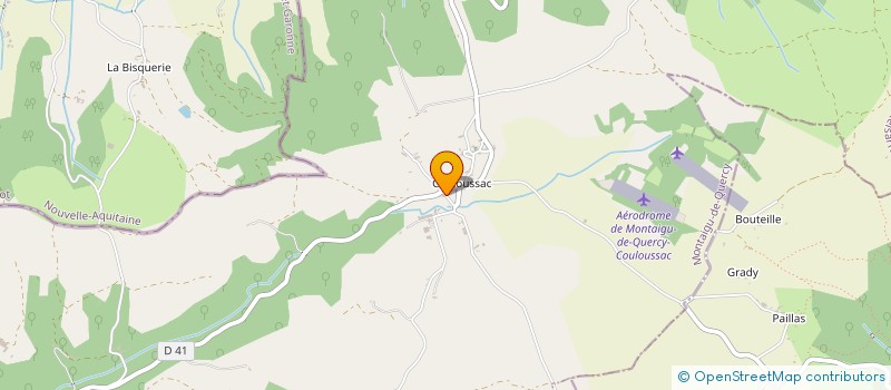 localisation de l'entreprise QUERCY EDUC  MONTAIGU-DE QUERCY