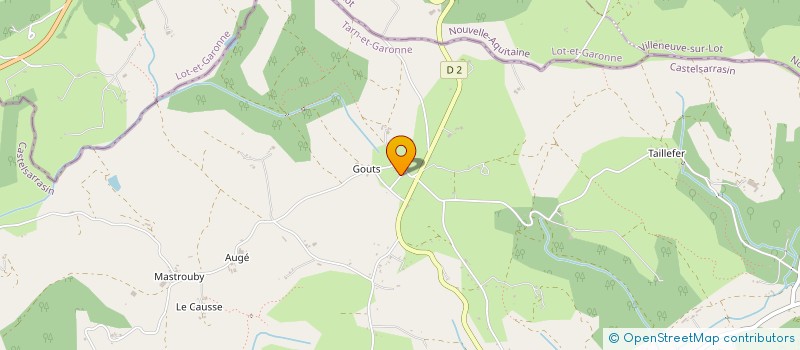 localisation de l'entreprise QUERCY ENVIRONNEMENT ET PATRIMOINE  MONTAIGU-DE-QUERCY