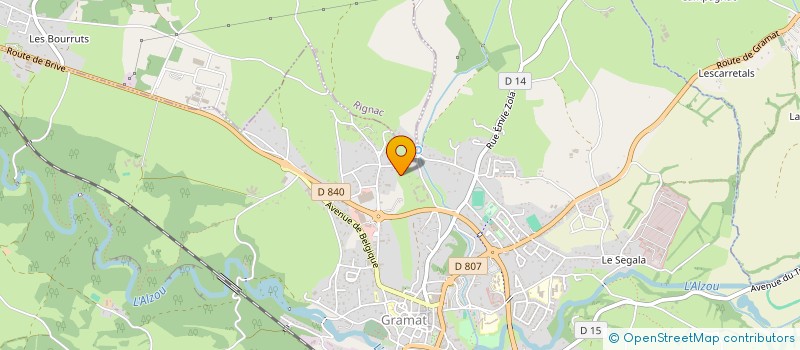 localisation de l'entreprise QUERCY FORMATIONS  GRAMAT