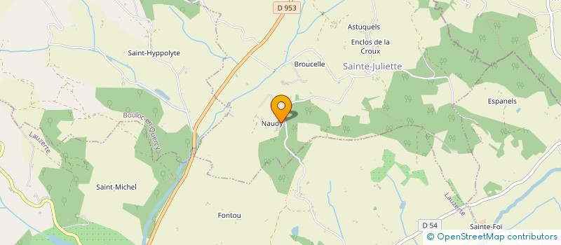 localisation de l'entreprise QUERCY FUNERAIRE  SAINTE-JULIETTE