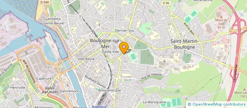 localisation de l'entreprise QUERCY IMMOBILIER  BOULOGNE-SUR-MER