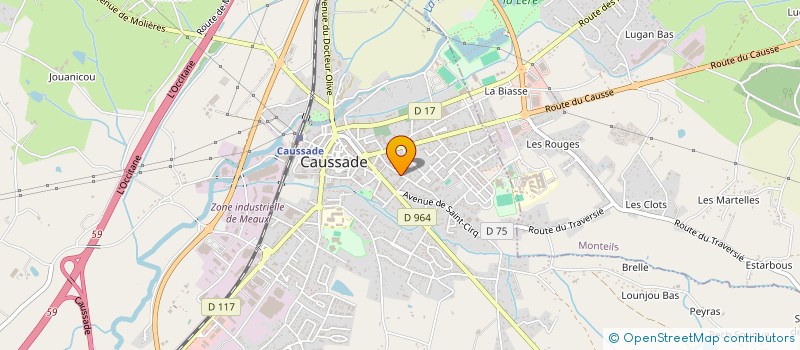 localisation de l'entreprise QUERCY INFORMATIQUE  CAUSSADE
