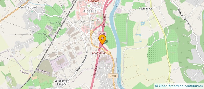 localisation de l'entreprise QUERCY LANGUEDOC  MONTAUBAN