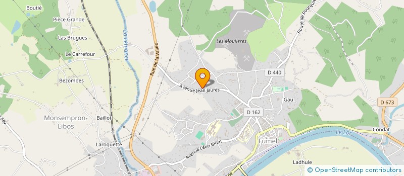 localisation de l'entreprise QUERCY PERIGORD AUTOMOBILES à FUMEL