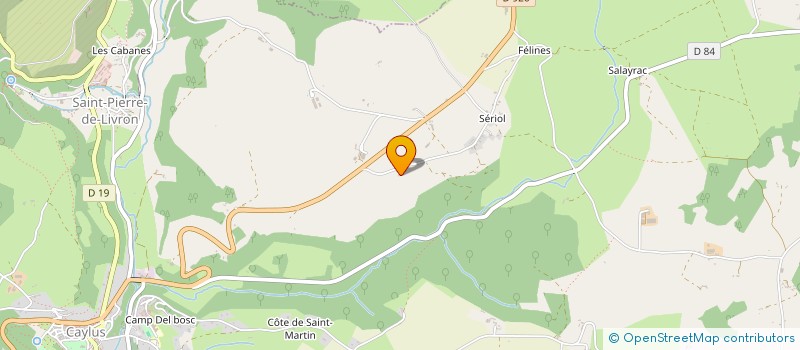 localisation de l'entreprise QUERCY ROUERGUE ASCENCEUR à CAYLUS