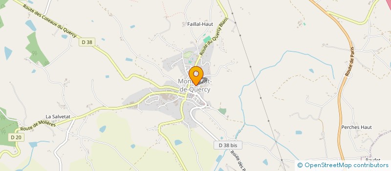 localisation de l'entreprise QUERCY T.P  MONTPEZAT-DE-QUERCY