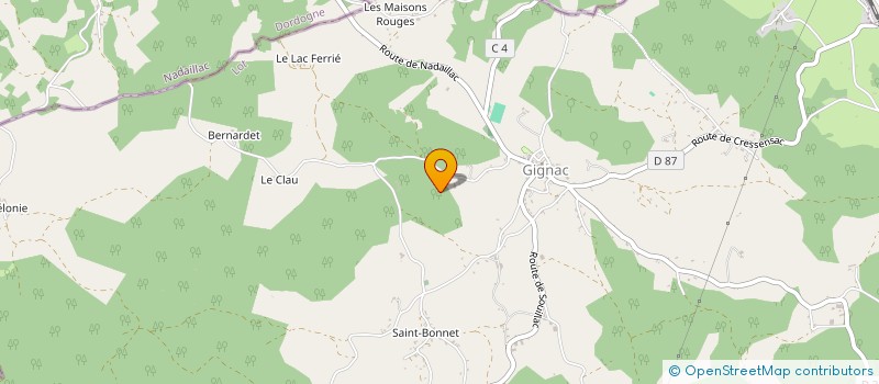 localisation de l'entreprise QUERCY TECHNOLOGIE à CRESSENSAC-SARRAZAC