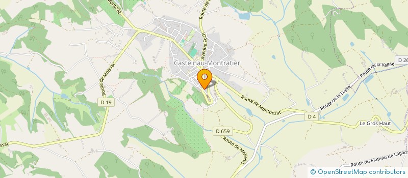 localisation de l'entreprise QUERCY VAPE  CASTELNAU-MONTRATIER