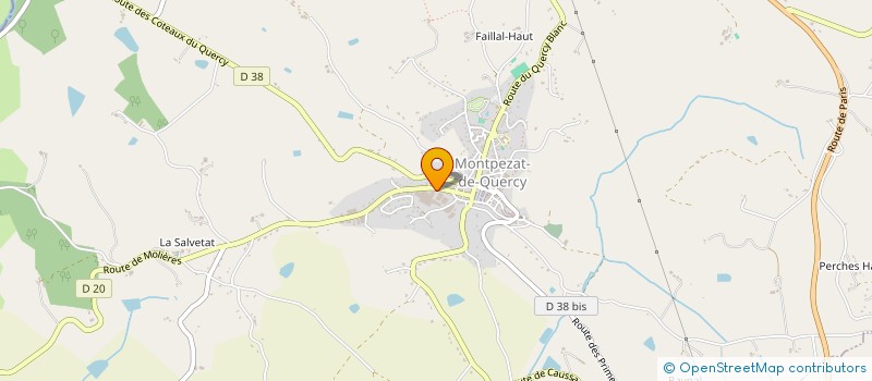 localisation de l'entreprise QUERCYDIS à MONTPEZAT-DE-QUERCY