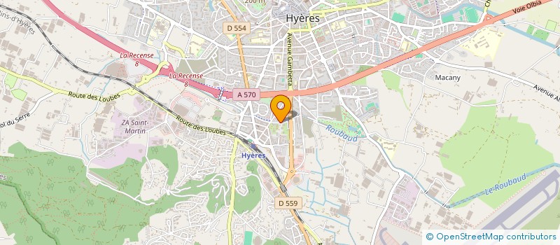 localisation de l'entreprise QUERE à HYERES