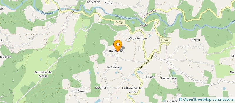 localisation de l'entreprise QUERELEC à BOZAS