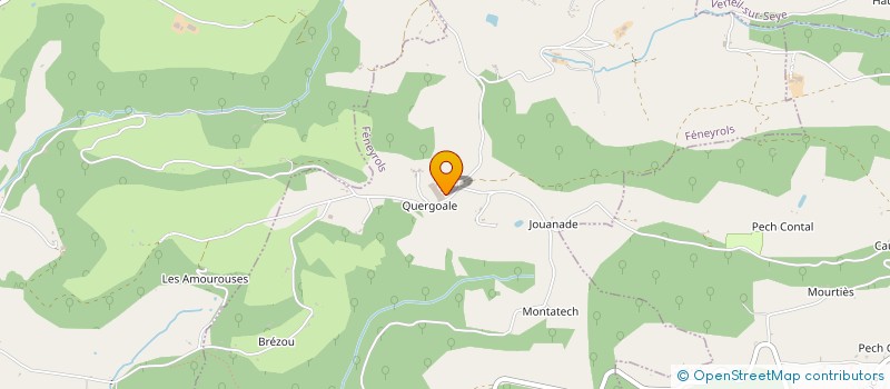 localisation de l'entreprise QUERGOALE  FENEYROLS