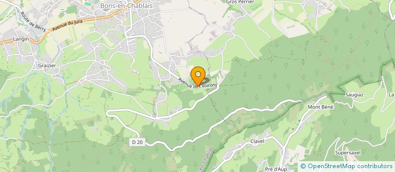 localisation de l'entreprise QUERIO SERVICES à BONS-EN-CHABLAIS