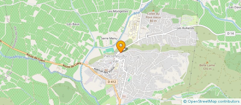 localisation de l'entreprise QUERISOLATIONS à PIERREFEU-DU-VAR