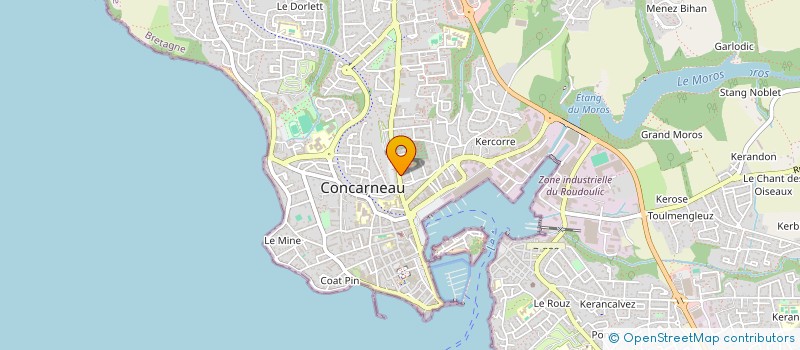 localisation de l'entreprise QUERIUS  CONCARNEAU