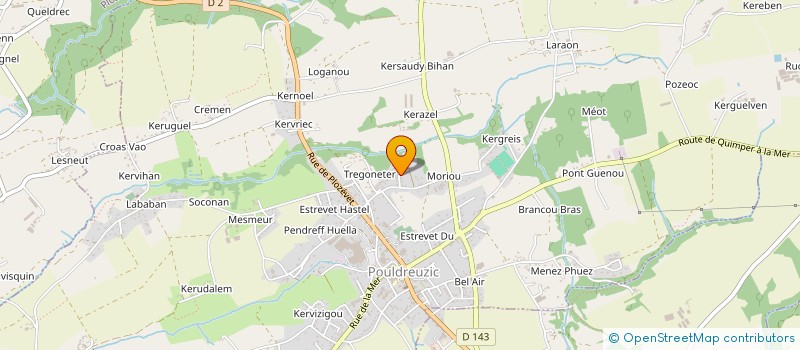 localisation de l'entreprise QUERKUS AGENCEMENT  POULDREUZIC