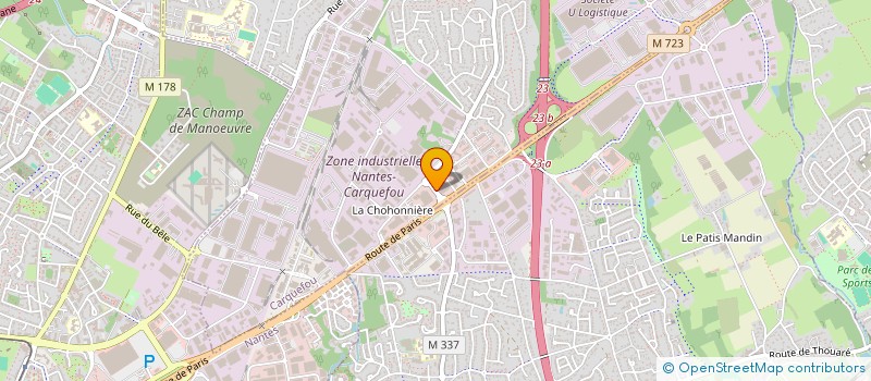 localisation de l'entreprise QUERLIN FINANCE à CARQUEFOU