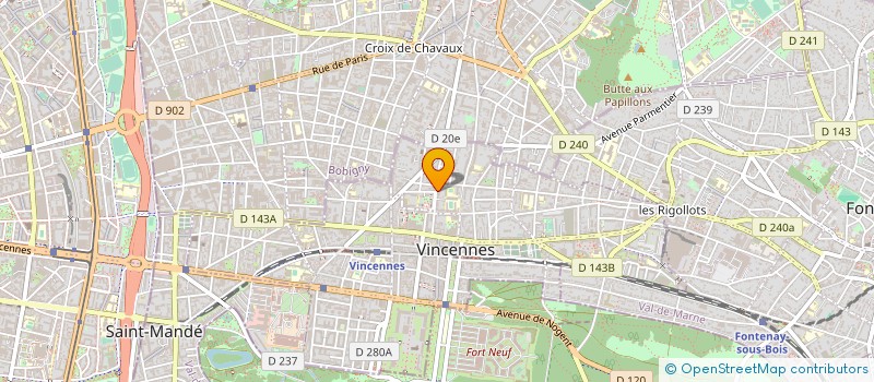 localisation de l'entreprise QUERM à VINCENNES