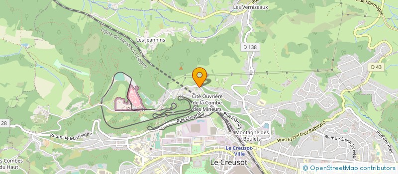 localisation de l'entreprise QUERNAL à LE CREUSOT