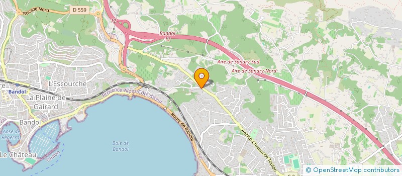 localisation de l'entreprise QUEROIX à SANARY-SUR-MER
