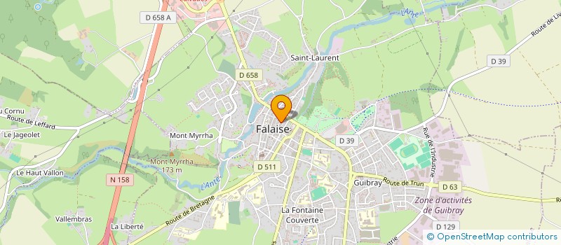 localisation de l'entreprise QUERON à FALAISE