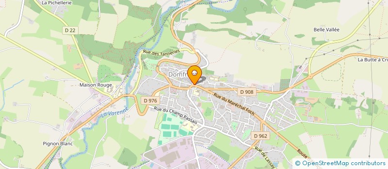localisation de l'entreprise QUERON SEBASTIEN à DOMFRONT-EN-POIRAIE