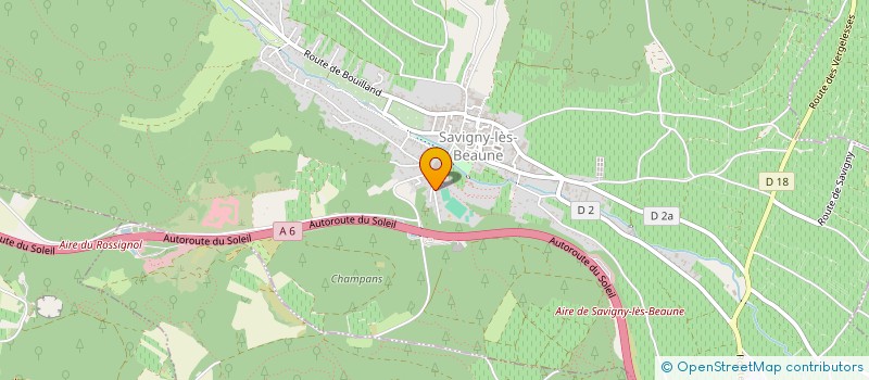 localisation de l'entreprise QUEROPHTA  SAVIGNY-LES-BEAUNE