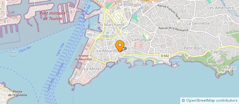 localisation de l'entreprise QUERRE à TOULON
