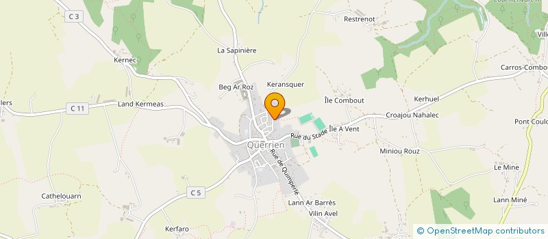 localisation de l'entreprise QUERRIEN JUDO  QUERRIEN