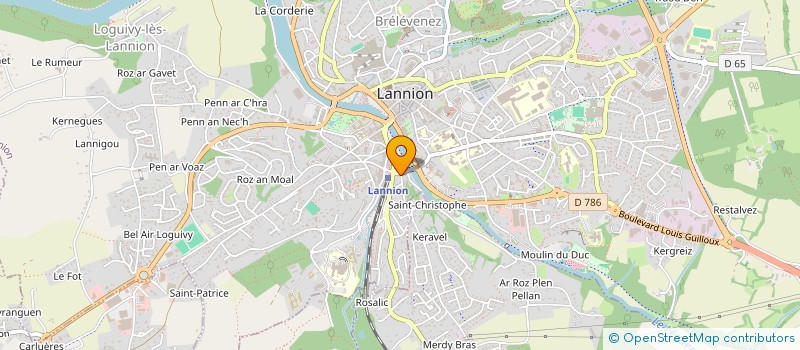 localisation de l'entreprise QUERRIEN - PERPOIL  LANNION