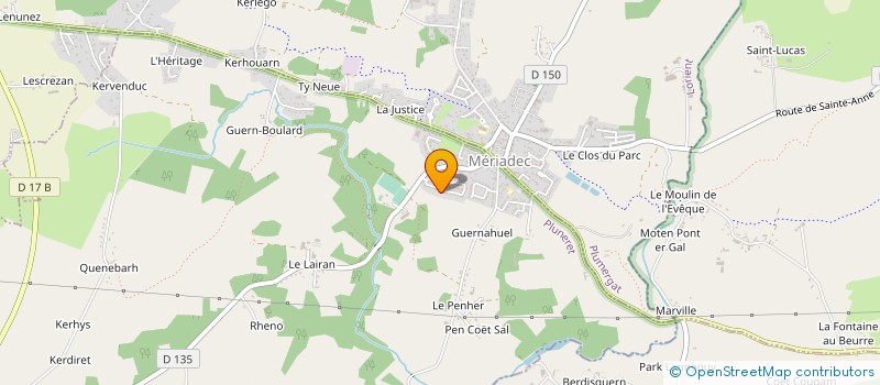 localisation de l'entreprise QUERROU JEREMY  PLUNERET
