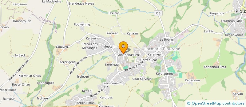 localisation de l'entreprise QUERSI  LOCMARIA-PLOUZANE