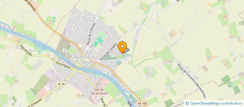 localisation de l'entreprise QUESNOY POUR TOUS LES TEMPS  QUESNOY-SUR-DEULE