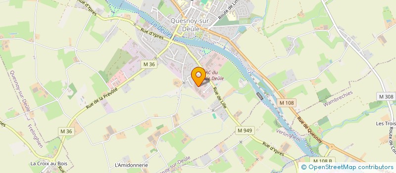 localisation de l'entreprise QUESNOY Q3 BDX  QUESNOY-SUR-DEULE